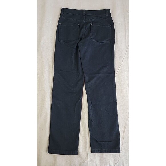 Maeve Anthropologie Jeans Womens 26 27x28.5 Straight Color Block Black Rust EUC - Picture 16 of 16